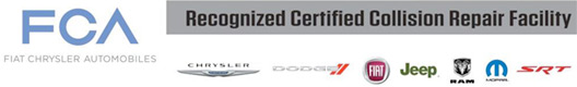 Fiat Chryslar Automobiles Recognized Certified repair facility